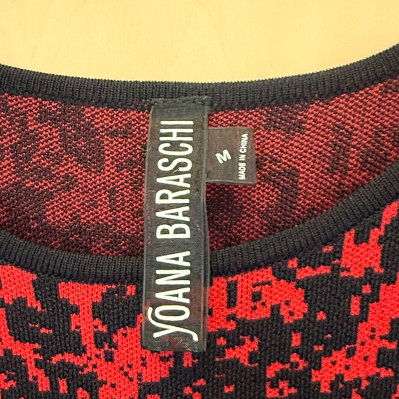 Yoana Baraschi Red and Black Dress, never worn - Picture 2 of 6